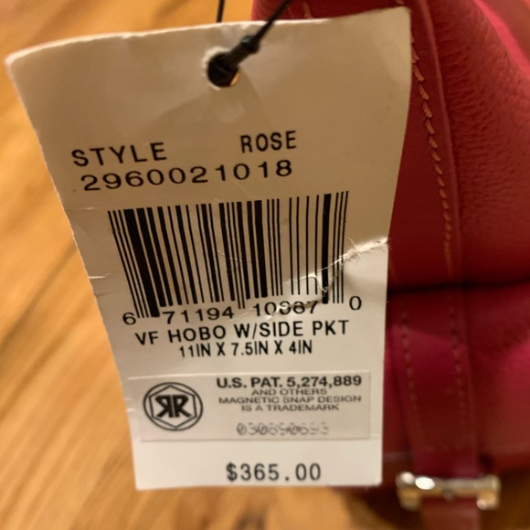 Magenta Leather Longchamp Hobo Bag - Picture 8 of 8